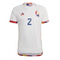 Camiseta Bélgica Toby Alderweireld #2 Visitante Equipación Mundial 2022 manga corta